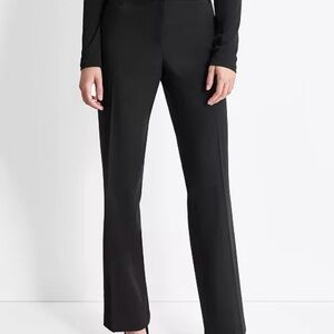DKNY Straight Leg Pants, stretch black